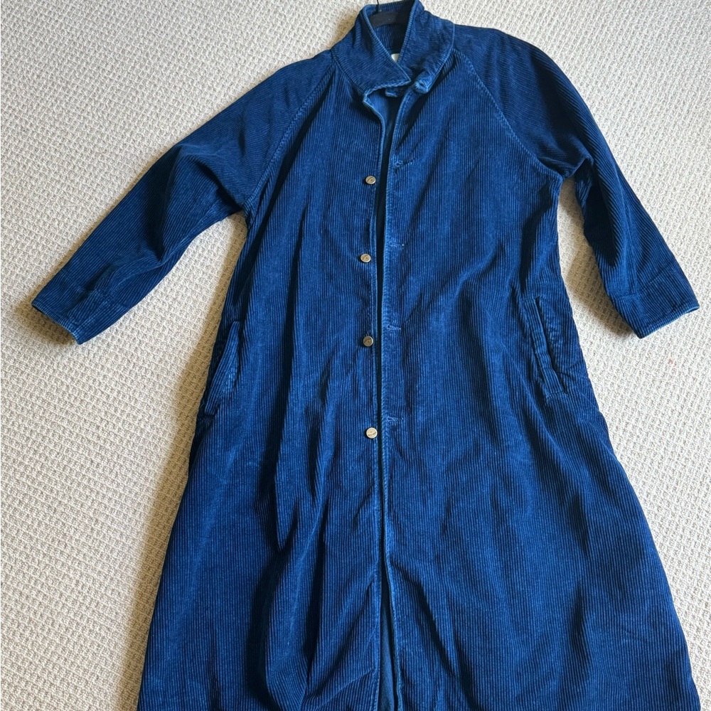 Rudy Jude Corduroy Duster in Indigo